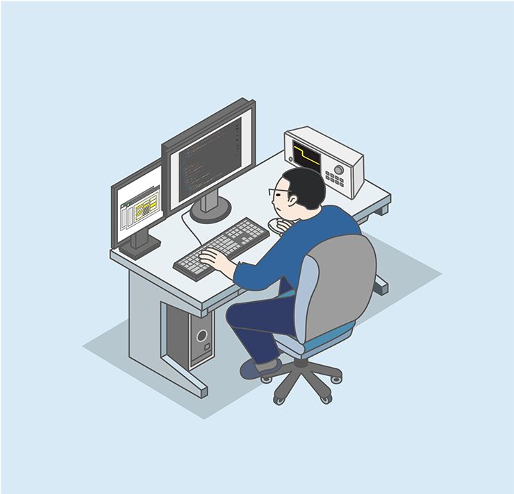 プログラミング作業中